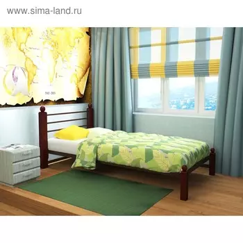 Кровать «Милана Мини Люкс», 8002000 мм, металл, цвет коричневый