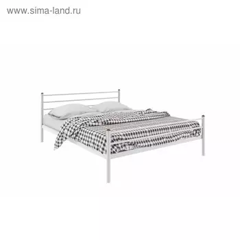 Кровать «Милана Плюс», 14002000 мм, металл, цвет белый