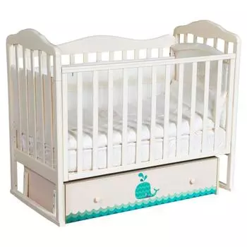 Кровать Milania, коллекция «Маленький кит», цвет слоновая кость