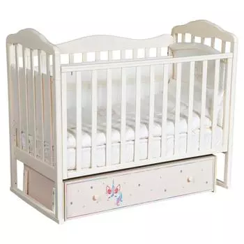 Кровать Milania, коллекция «Радуга», цвет слоновая кость