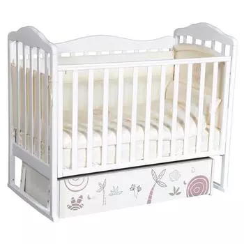 Кровать Milania, коллекция «Сафари», цвет белый