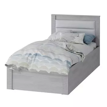 Кровать Монако 900х2000 ясень белый/F12