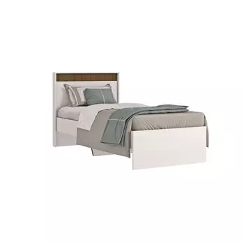 Кровать «Ницца», 900 2000 мм, цвет бодега светлый / ясень шимо тёмный