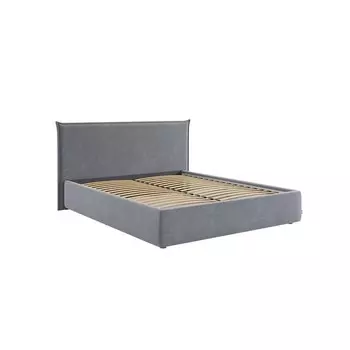 Кровать с основанием Лада 1600х2000 см графит (велюр)