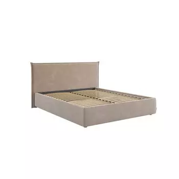 Кровать с основанием Лада 1600х2000 см капучино (велюр)