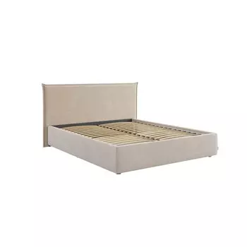 Кровать с основанием Лада 1600х2000 см крем (велюр)