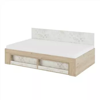 Кровать с панелью «Алиса №2.5», 12002000 мм, цвет гикори джексон / спринт