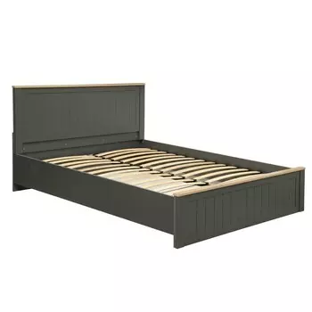 Кровать с ПМ «Прованс» 37.25-02, 16002000 мм, цвет диамант серый / дуб каньон