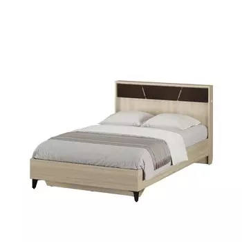 Кровать с подсветкой«Дюна №1200М», 12002000 мм, цвет дуб сонома светлая