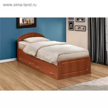 Кровать с ящиками «Венеция 1», 900х2000 мм, цвет итальянский орех