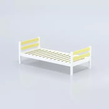 Кровать «Савушка»-01, 1-ярусная, цвет жёлтый, 90х200