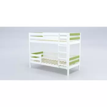 Кровать «Савушка»-01, 2-ярусная, цвет зелёный, 90х200 см