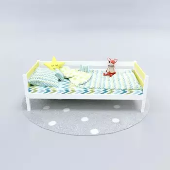 Кровать «Савушка»-02, 1-ярусная, цвет жёлтый, 90х200