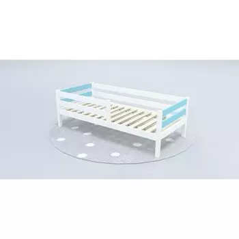 Кровать «Савушка»-03, 1-ярусная, цвет голубой, 90х200