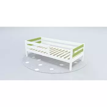 Кровать «Савушка»-03, 1-ярусная, цвет зелёный, 90х200