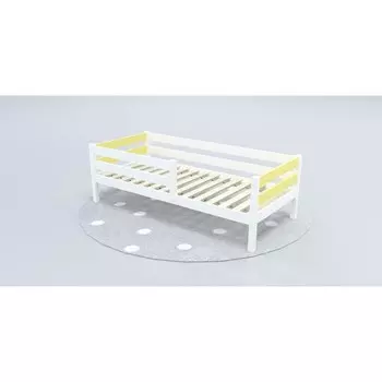 Кровать «Савушка»-03, 1-ярусная, цвет жёлтый, 90х200