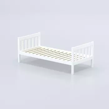 Кровать «Савушка-05», 1-ярусная, цвет белый, 90х200 см