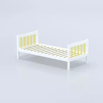 Кровать «Савушка-05», 1-ярусная, цвет жёлтый, 90х200 см