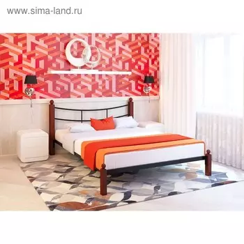 Кровать «Софья Люкс», 12002000 мм, металл, цвет чёрный