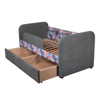 Кровать Тедди 800х1600 с ящиком серый