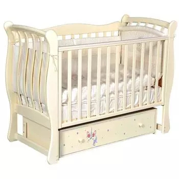 Кровать Tiffany, коллекция «Радуга», цвет слоновая кость