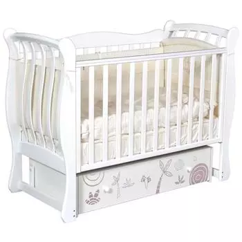 Кровать Tiffany, коллекция «Сафари», цвет белый