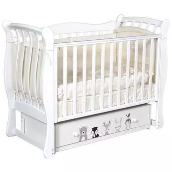 Кровать Tiffany, коллекция «Зверополис», цвет белый