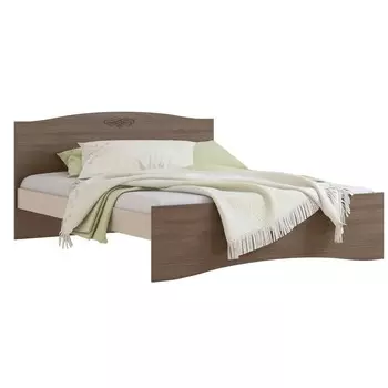 Кровать «Ванесса»,1600 2000 мм, цвет ясень шимо светлый / шимо тёмный