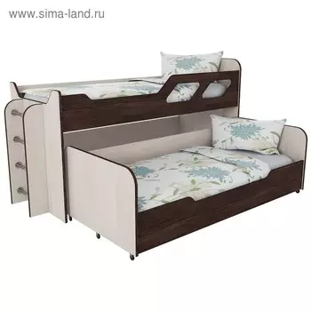 Кровать Вега 5, 2090х850х1020, Бодега светлый/Темный