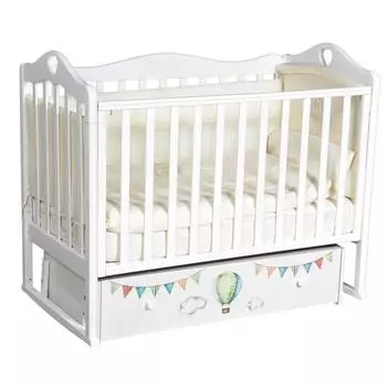 Кровать Venecia, коллекция «Путишествие на воздушном шаре», цвет белый