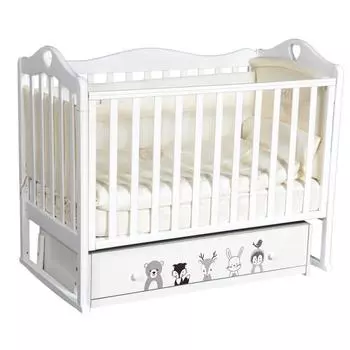 Кровать Venecia, коллекция «Зверополис», цвет белый