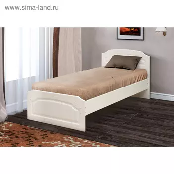 Кровать «Венеция 3», 800х1900, цвет ясень анкор светлый / ясень бланко матовый