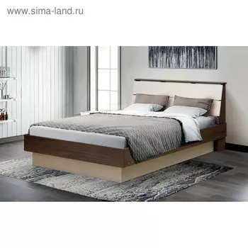 Кровать «Венеция 9», 1200х2000 мм, цвет ясень анкор светлый / ясень анкор тёмный