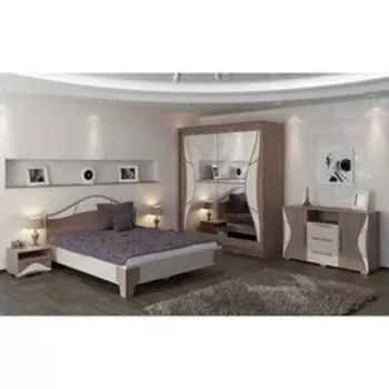 Кровать Верона 1600х2000, с основанием, Ясень шимо