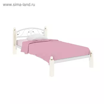 Кровать «Вероника Мини Люкс», 9001900 мм, металл, цвет белый