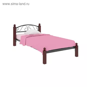 Кровать «Вероника Мини Люкс», 9001900 мм, металл, цвет чёрный