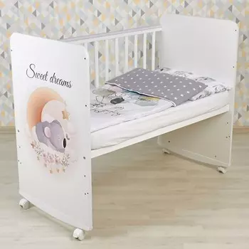 Кровать детская Фея 702 Коала на облачке, белый