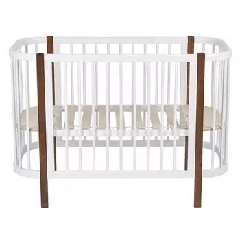 Кровать детская Polini kids Simple 350, цвет белый-дуб, крафт