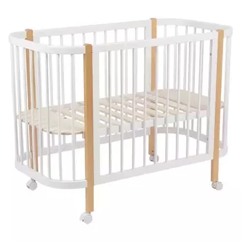 Кровать детская Polini kids Simple 350, белый-натуральная