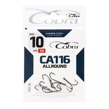 Крючки Cobra ALLROUND, серия CA116, № 10, 10 шт.