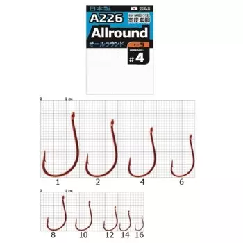 Крючки Cobra Pro AIIROUND сер.A226 разм.004 10шт.