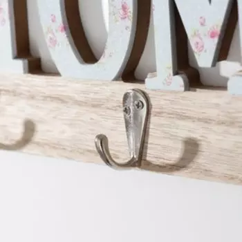 Крючки декоративные дерево с полочкой "Милый дом" 22х39,8х7 см