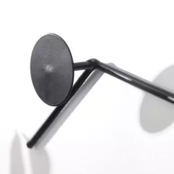 Крючки декоративные металл "Молекулы" чёрный 23х57,5 см