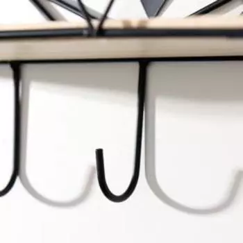 Крючки декоративные металл с полочкой "Медведь" 36х10х31,5 см