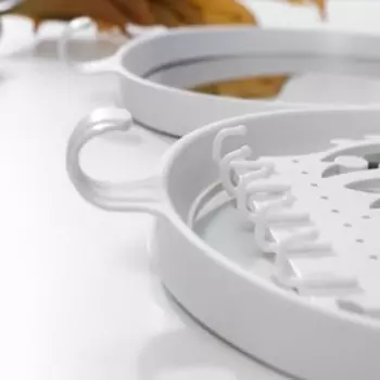 Крючки декоративные с зеркалом "Корона" набор 2 шт 24х43 см