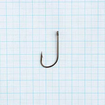 Крючки одногибые № 12, колюбакинские, оксидированные, 20 шт.