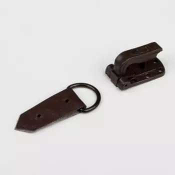 Крючки пришивные, пластиковые, для верхней одежды, 51.5 см, 6 шт., коричневые
