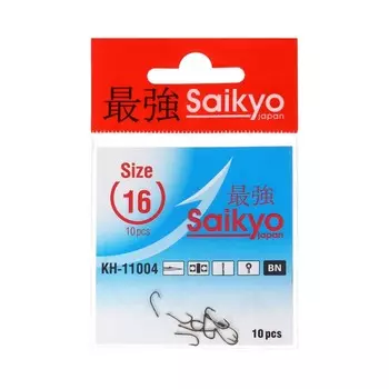 Крючки Saikyo KH-11004 Crystal BN № 16, 10 шт