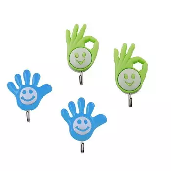 Крючки самоклеящиеся Axentia 2 шт, 6,5х7х1,5 см, цвет МИКС