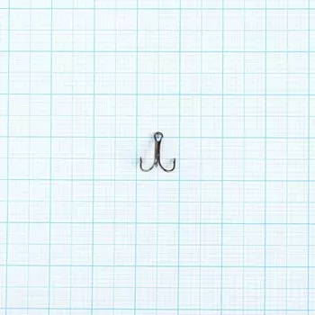 Крючки тройные № 4, колюбакинские, черный никель, 10 шт.